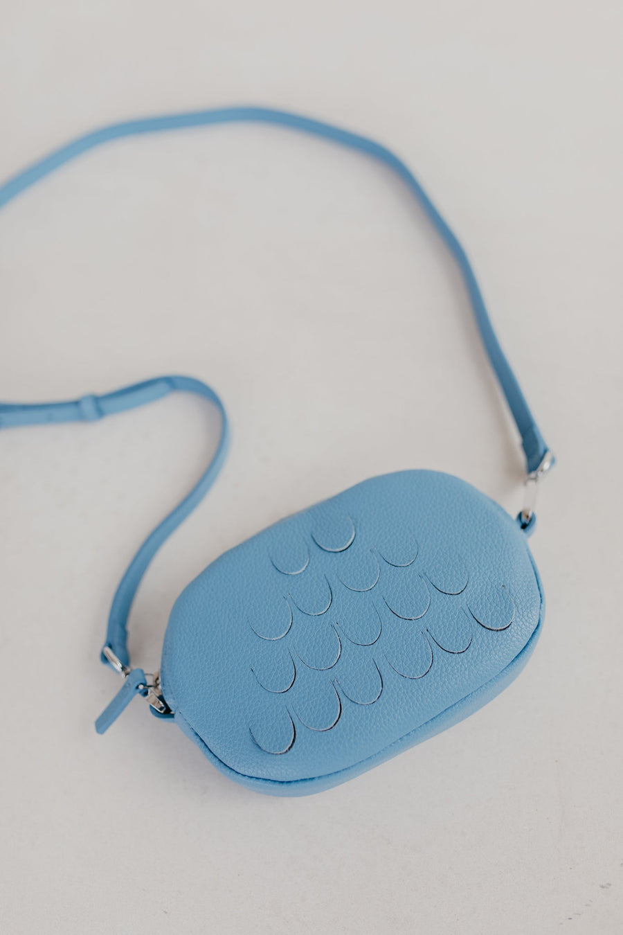 Mini sac ovale | Bleu Ciel Structuré