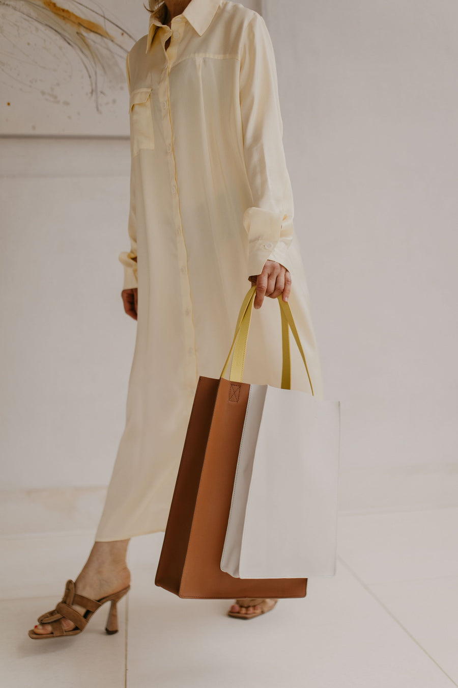 Double Shopper | Tricolor Limon