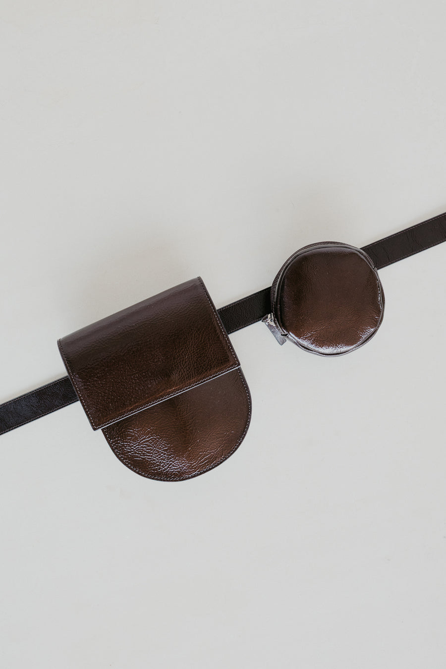 Belt Bag: The Belt XL Chocolate Stone + Half Moon Chocolate Stone + Pastille Chocolate Stone