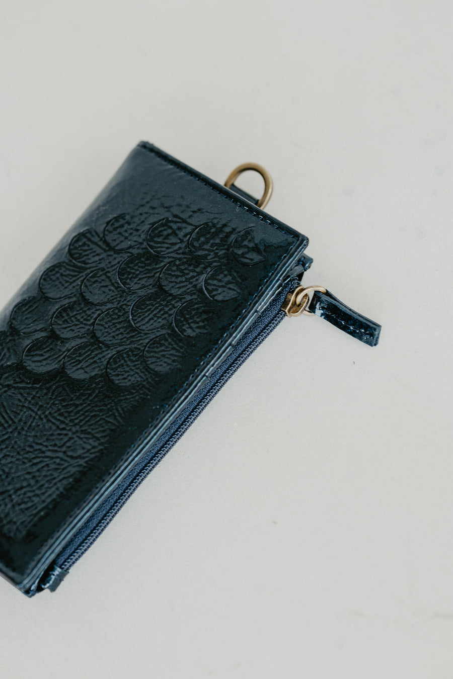 Cardholder Zip Scales | Night Blue Stone