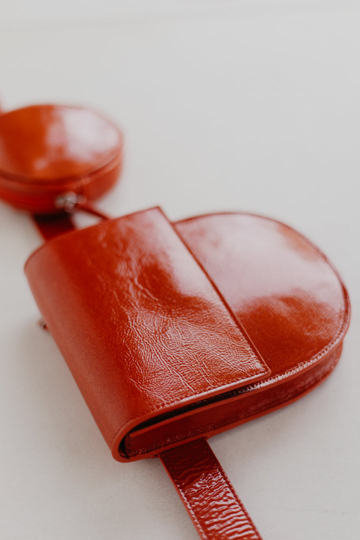 Belt Bag: Belt XL Garnet + Half Moon Garnet + Pastille Garnet