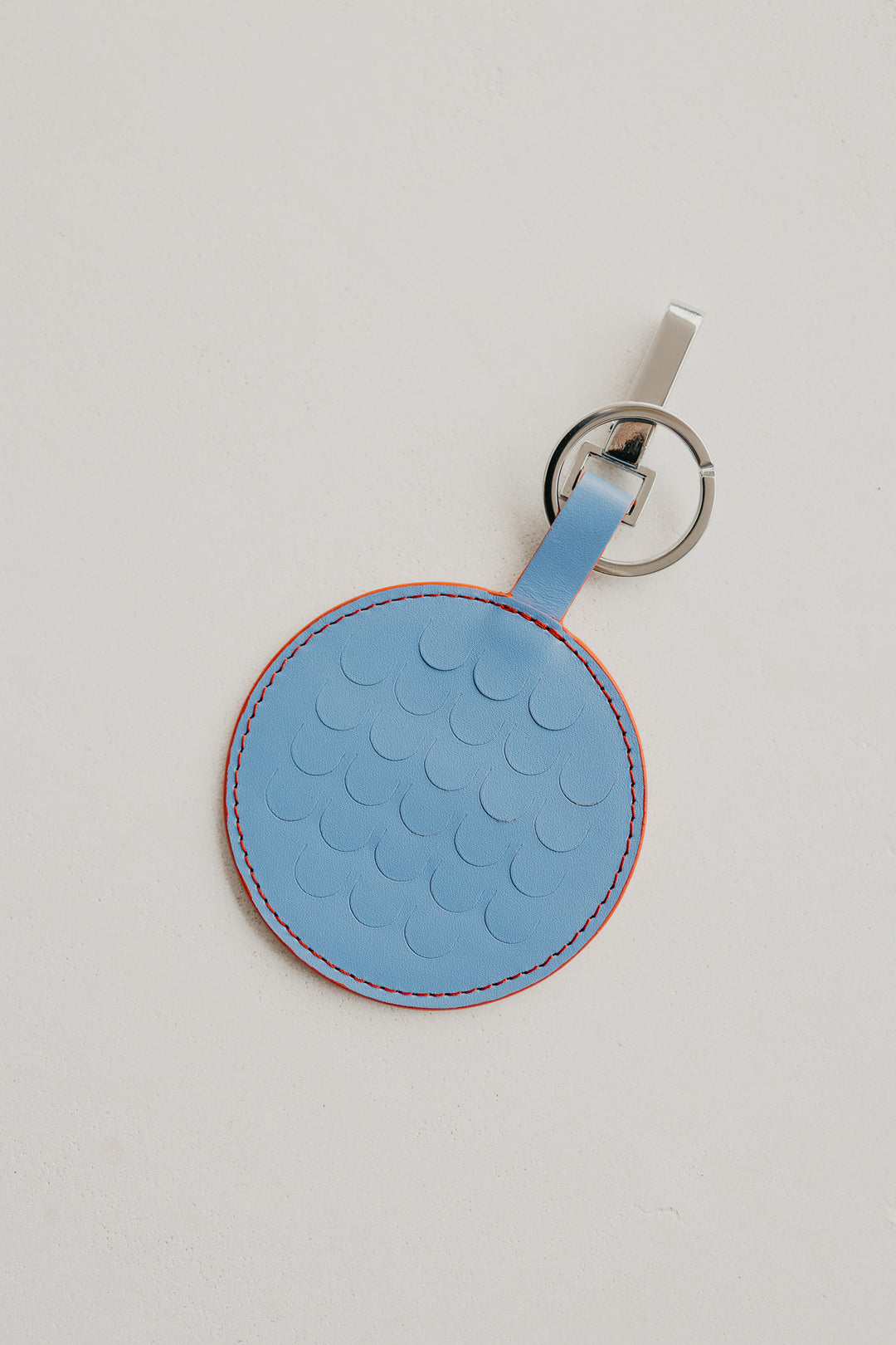 Keychain Scales | Stitched Bleu Ciel / Red