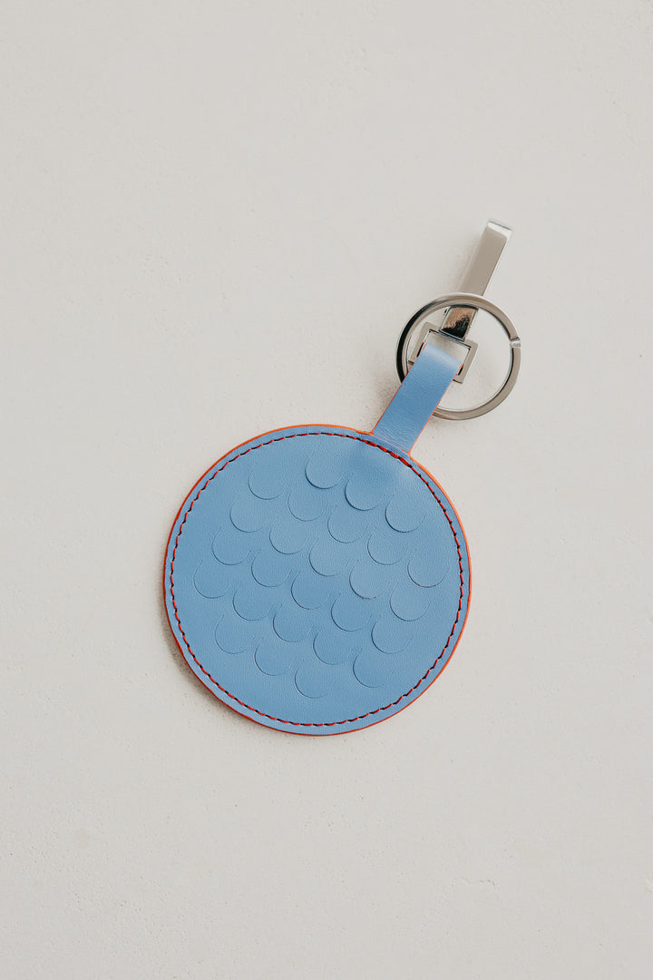 Keychain Scales | Stitched Bleu Ciel / Red