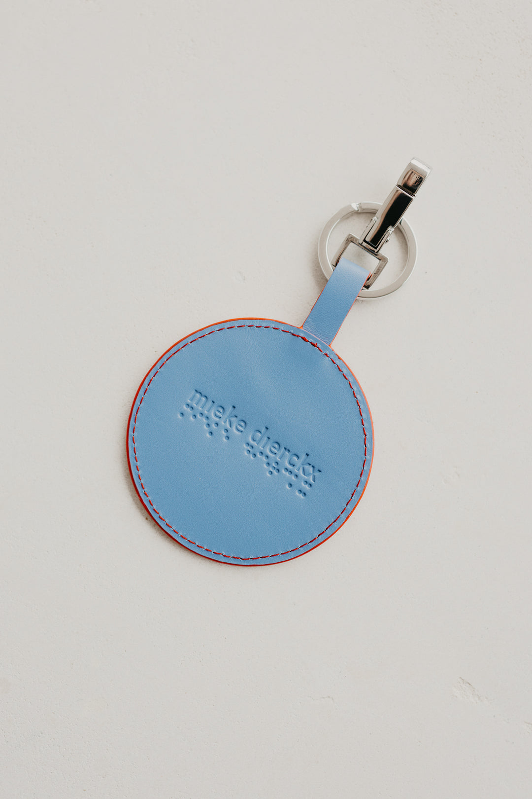 Keychain Scales | Stitched Bleu Ciel / Red