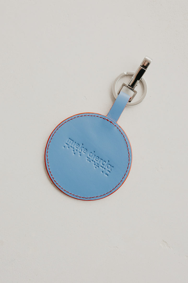 Keychain Scales | Stitched Bleu Ciel / Red