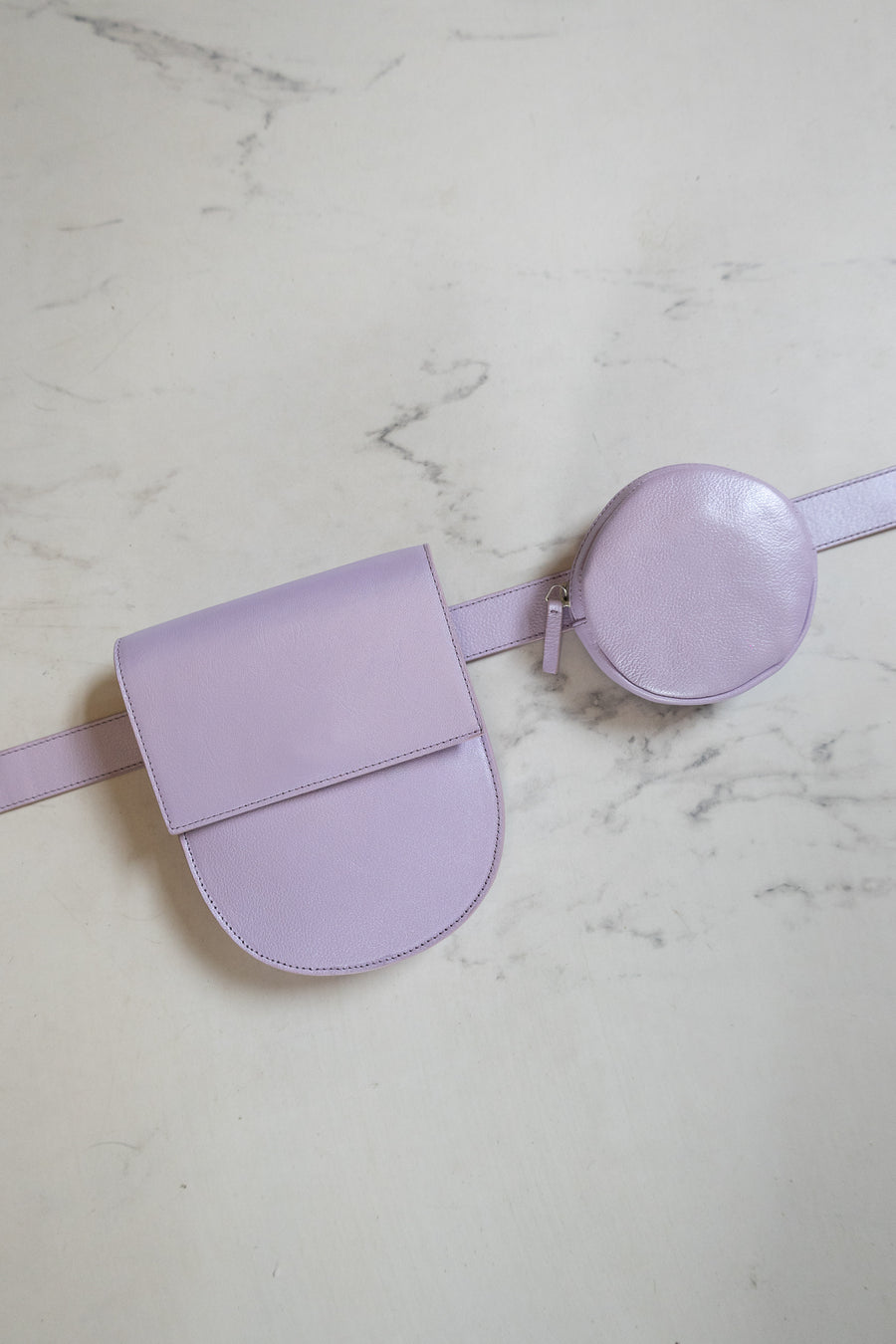 SS. Belt XL Lila Shimmer + Pastille + Half Moon Lila shimmer