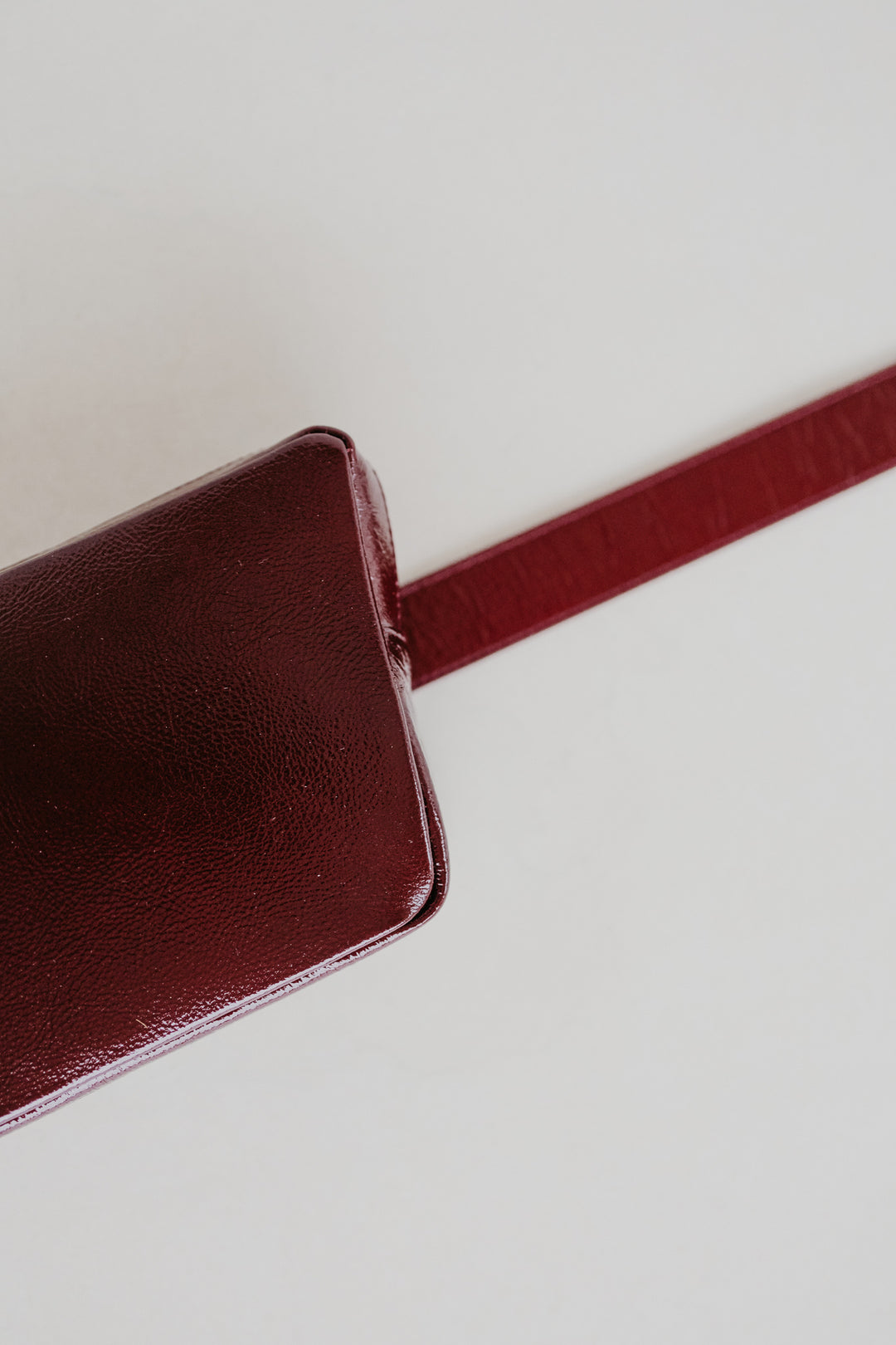 Belt Bag: Belt XL Ruby + Trapezium Ruby + Mini M Ruby