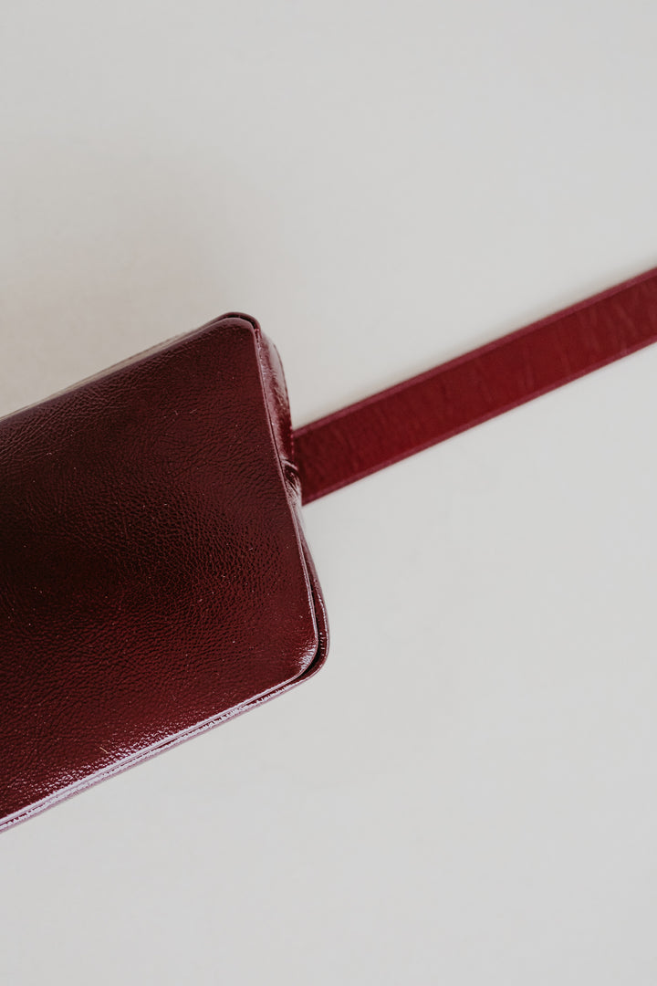 Belt Bag: Belt XL Ruby + Trapezium Ruby + Mini M Ruby