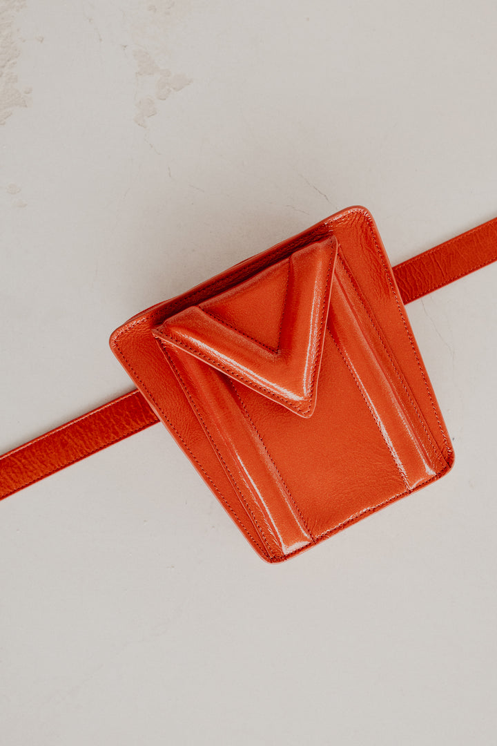 Belt Bag: Belt XL Garnet + Trapezium M Garnet