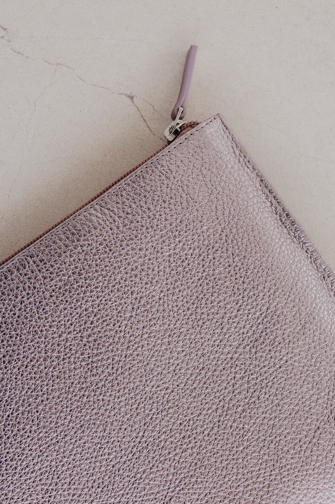 Bridal Collection | Zip Clutch Violet Shimmer