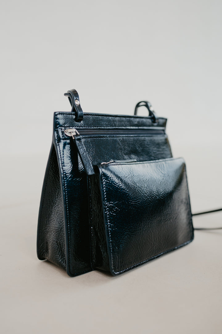 Double Pouch | Night Blue Stone