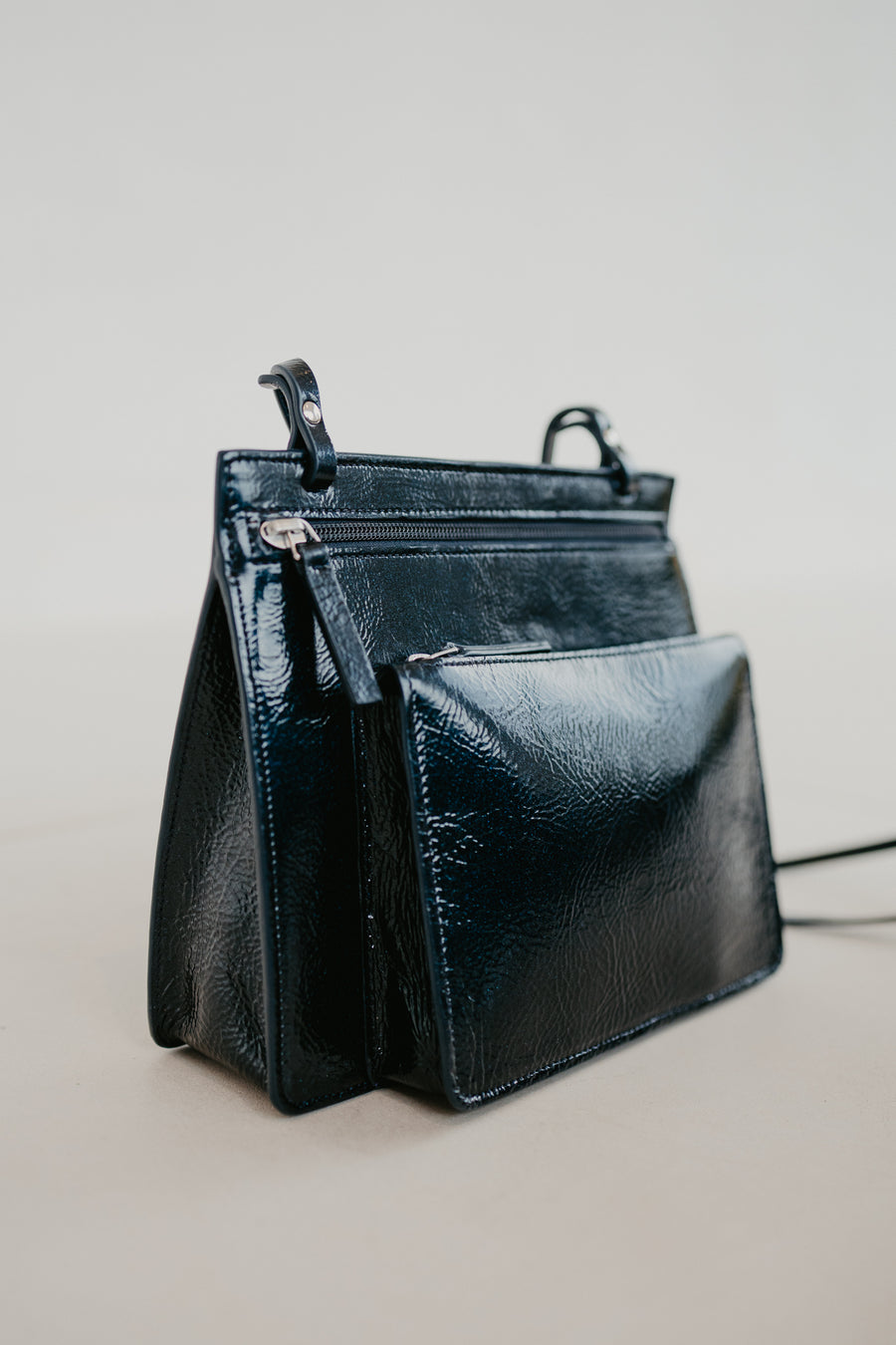 Double Pouch | Night Blue Stone