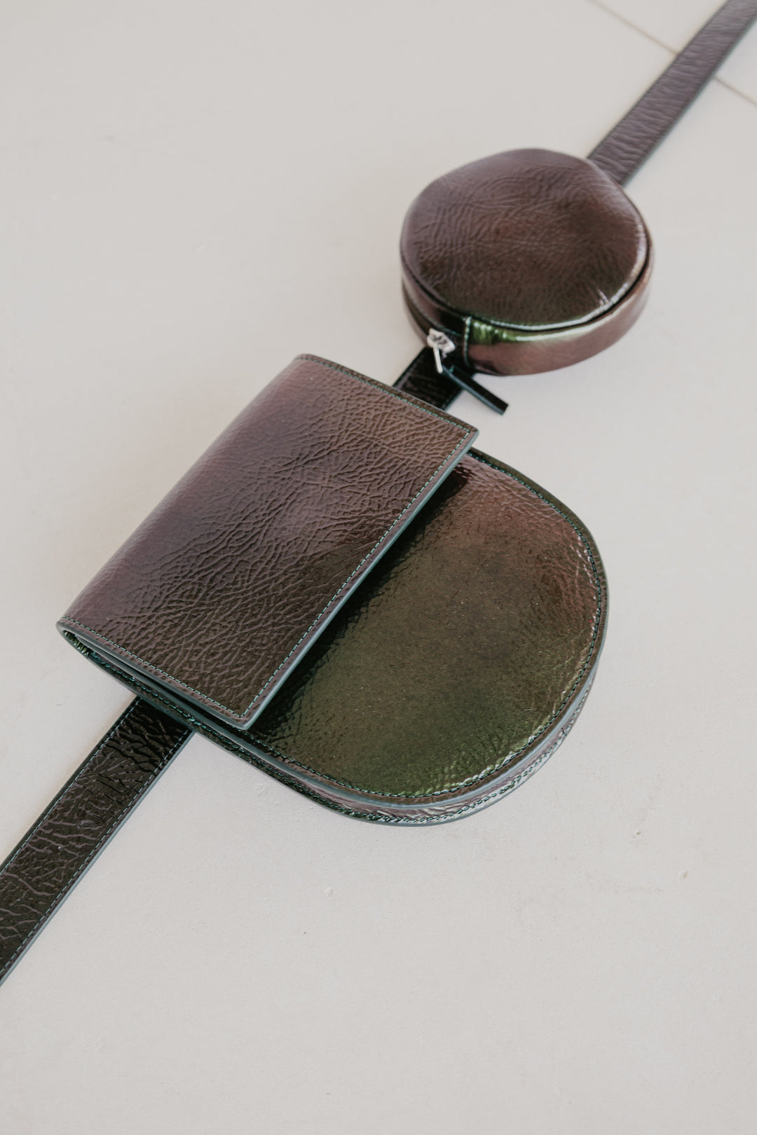 Belt Bag: Belt XL Kiwi Rose Stone + Half Moon Kiwi Rose Stone + Pastille Kiwi Rose Stone