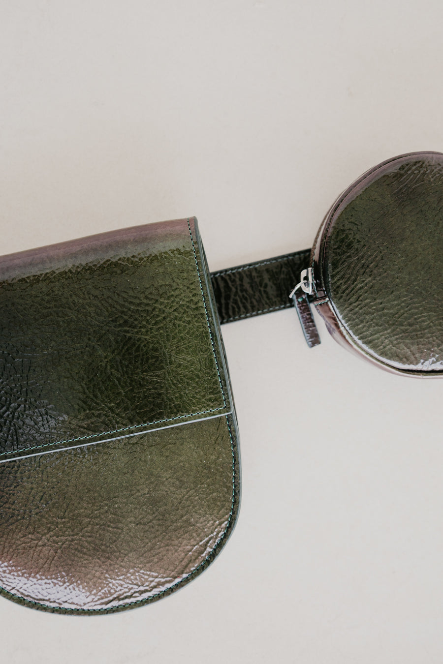 Belt Bag: Belt XL Kiwi Rose Stone + Half Moon Kiwi Rose Stone + Pastille Kiwi Rose Stone