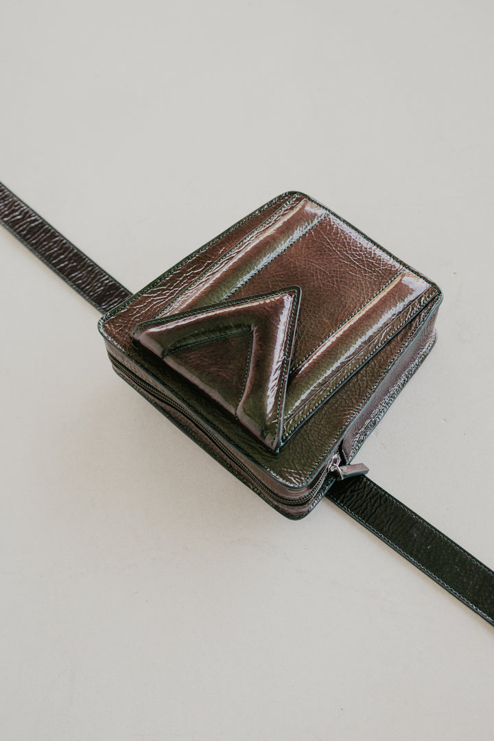 Belt Bag: Belt XL Kiwi Rose Stone + Trapezium M Kiwi Rose Stone