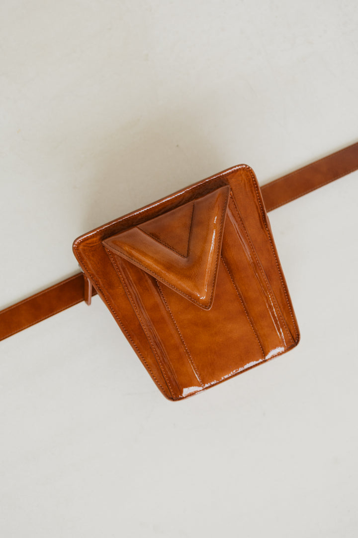Belt Bag: The Belt XL Chestnut Stone + Trapezium M Chestnut Stone