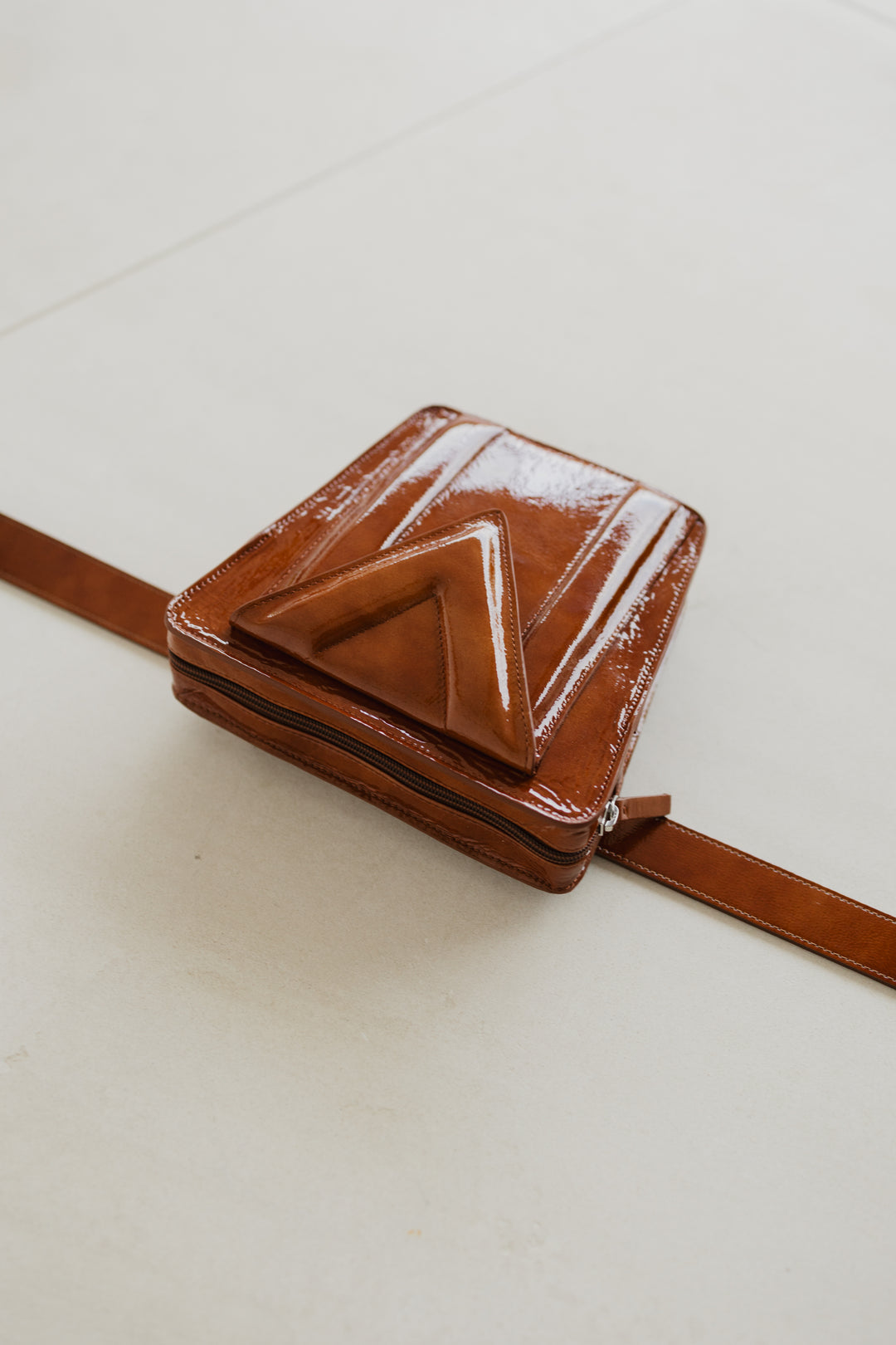 Belt Bag: The Belt XL Chestnut Stone + Trapezium M Chestnut Stone
