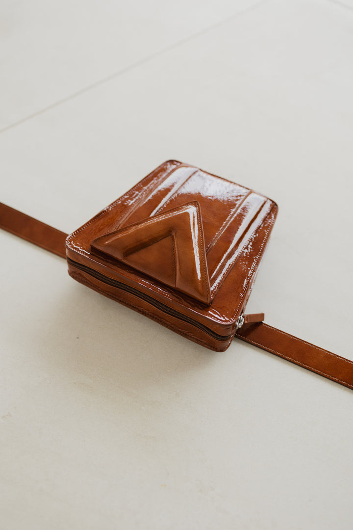 Belt Bag: The Belt XL Chestnut Stone + Trapezium M Chestnut Stone