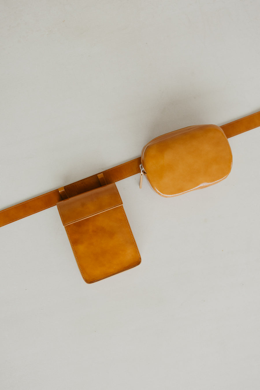 Belt Bag: Belt Xl Cinnamon Stone + Oval Belt Cinnamon Stone + Rectangle Cinnamon Stone