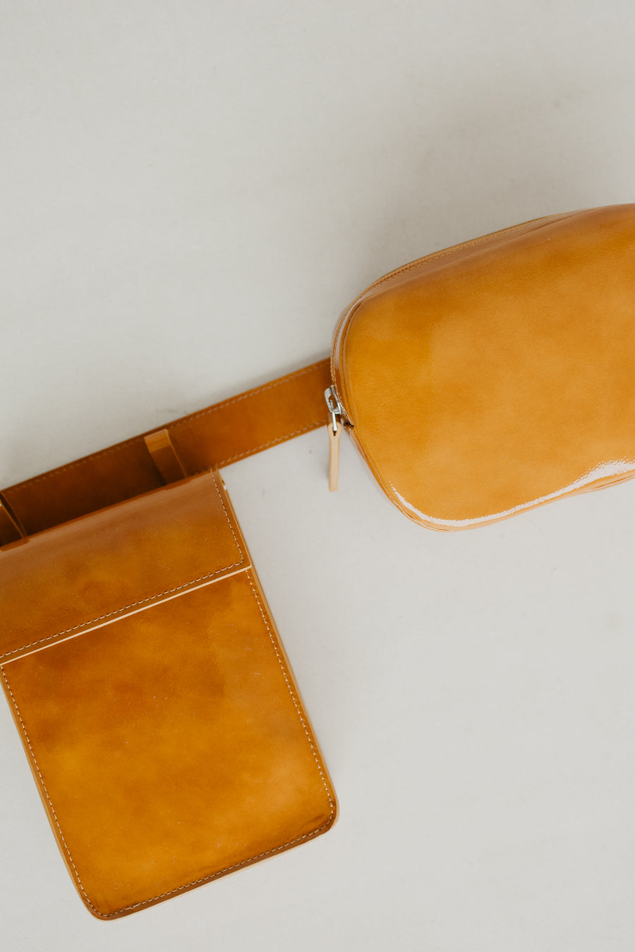 Belt Bag: Belt Xl Cinnamon Stone + Oval Belt Cinnamon Stone + Rectangle Cinnamon Stone
