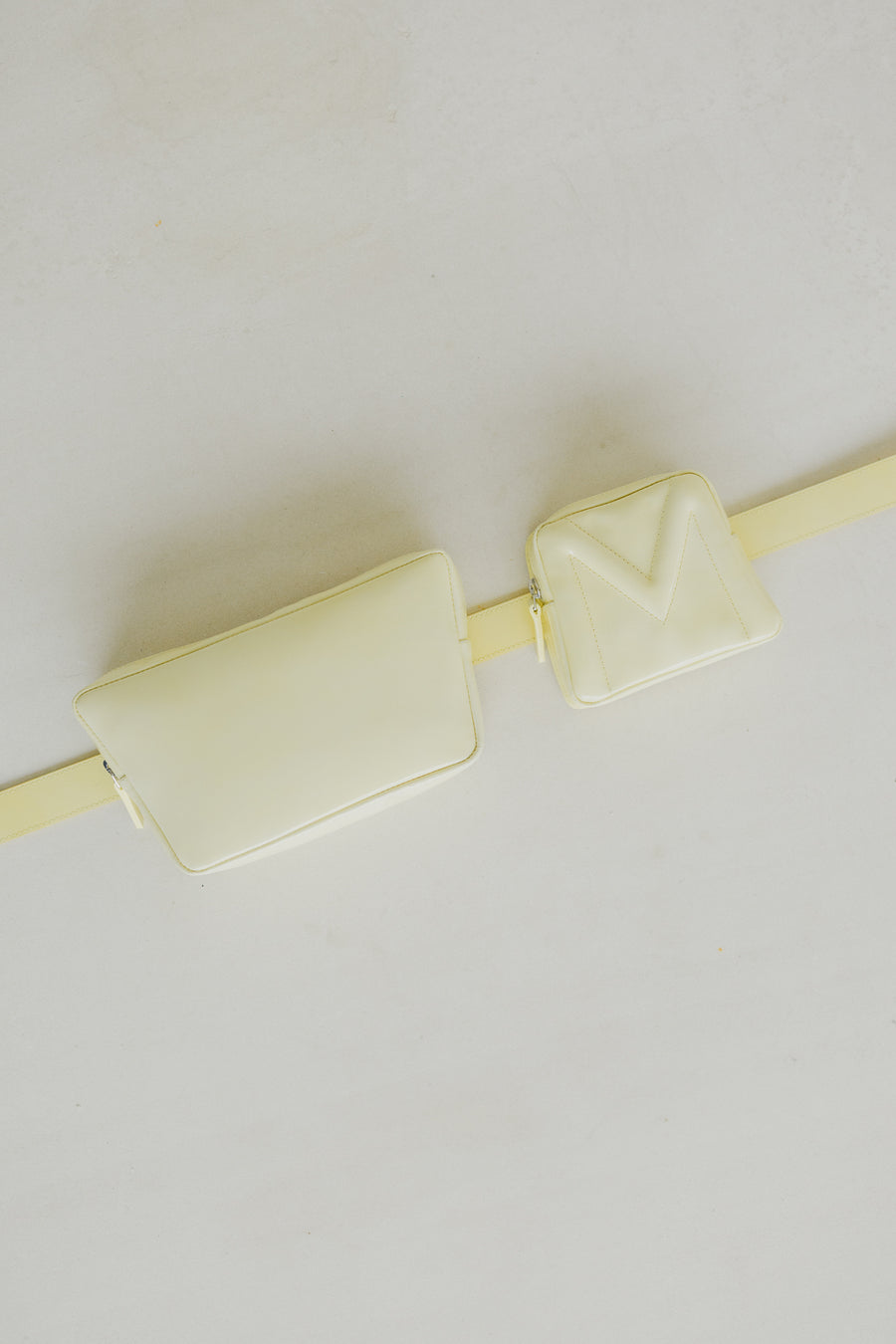 Belt Bag: The Belt XL Butter Stone + Trapezium Butter Stone + Mini M Butter Stone