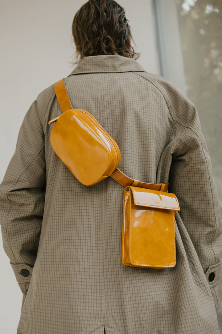 Belt Bag: Belt Xl Cinnamon Stone + Oval Belt Cinnamon Stone + Rectangle Cinnamon Stone