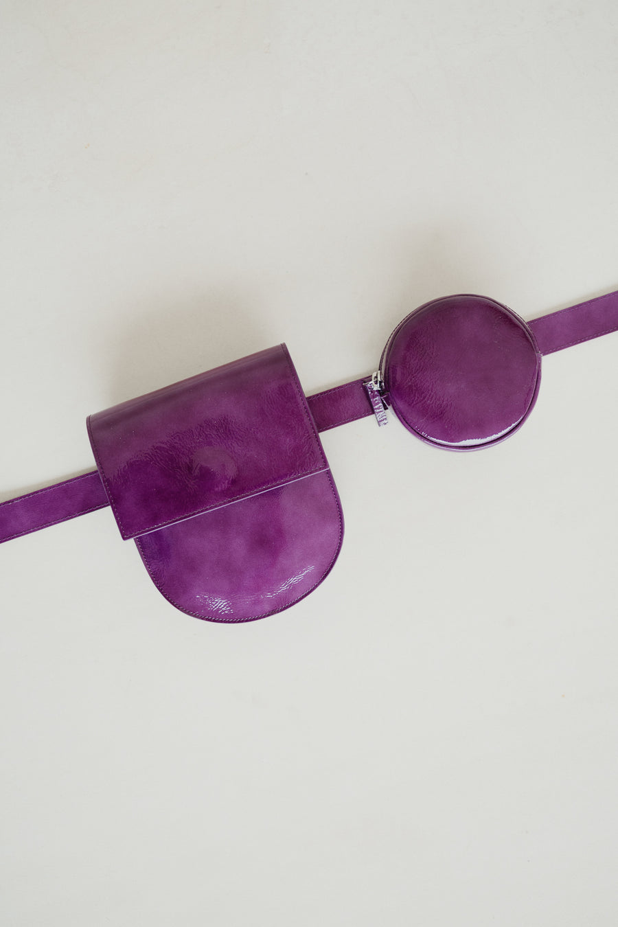 Belt Bag: The Belt XL Grape Stone + Half Moon Grape Stone + Pastille Grape Stone