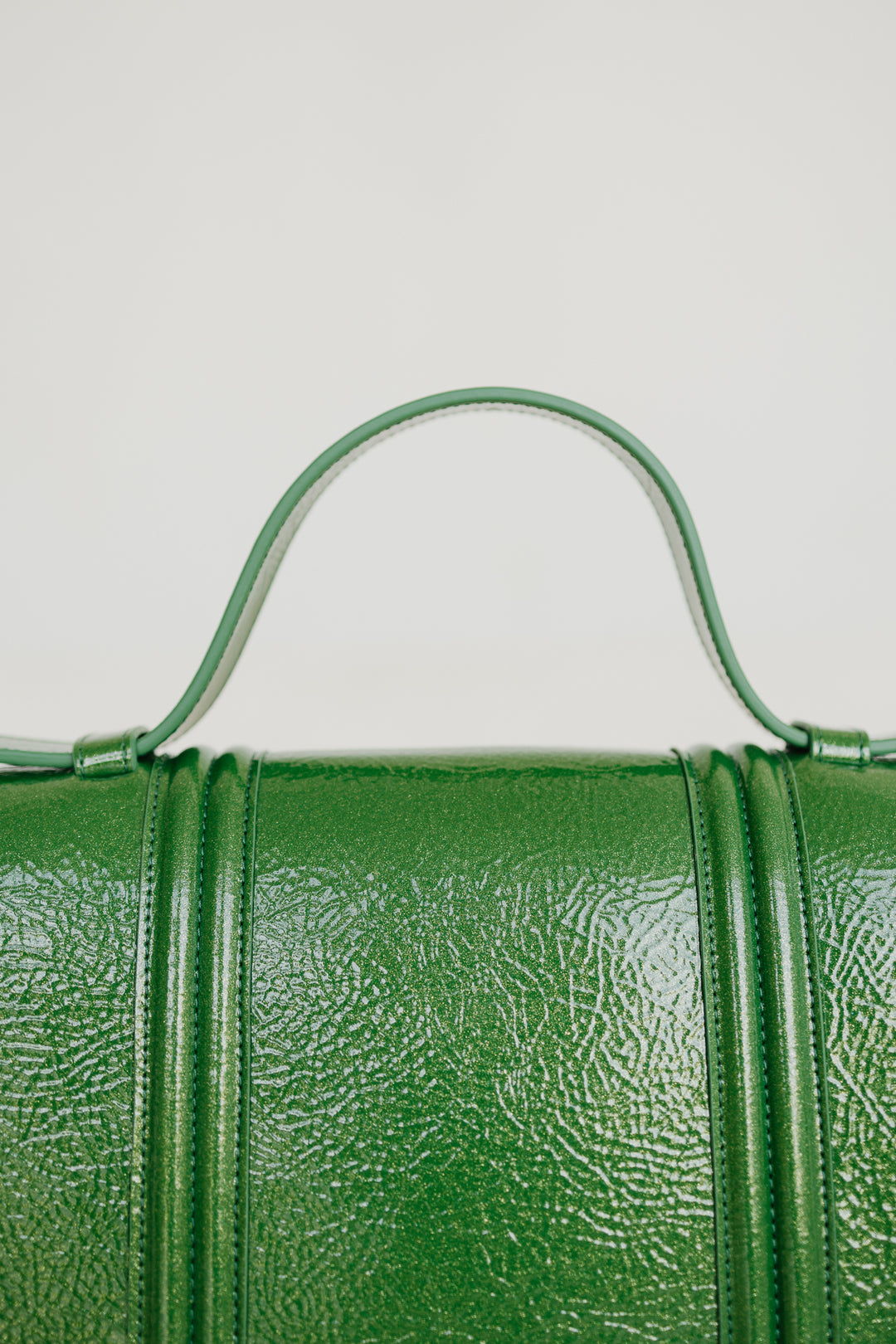 Mini Briefcase Doublé | Grass Stone
