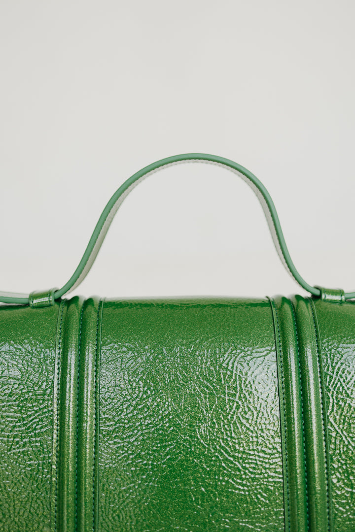 Mini Briefcase Doublé | Grass Stone