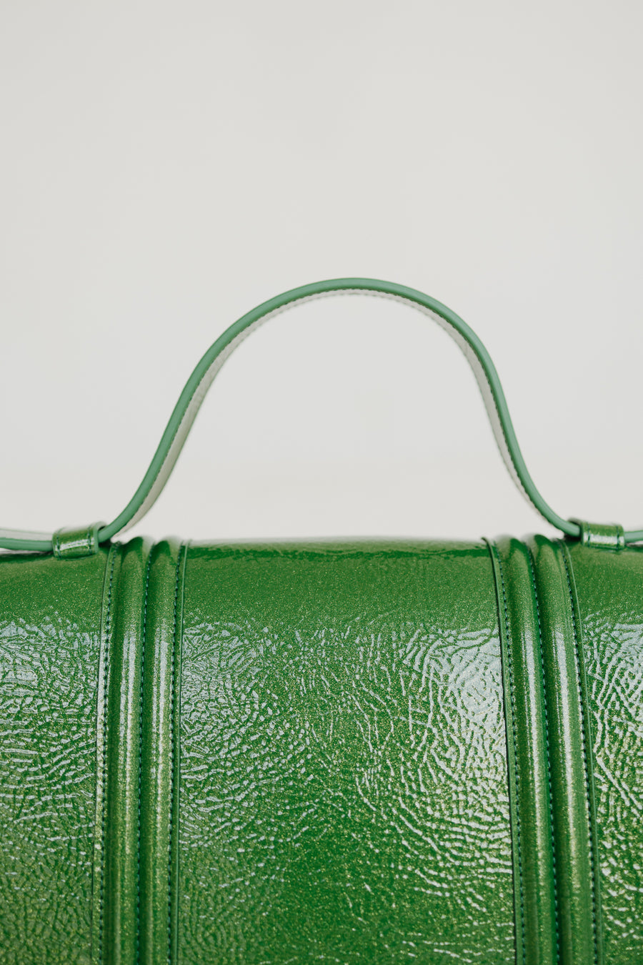 Mini Briefcase Doublé | Grass Stone