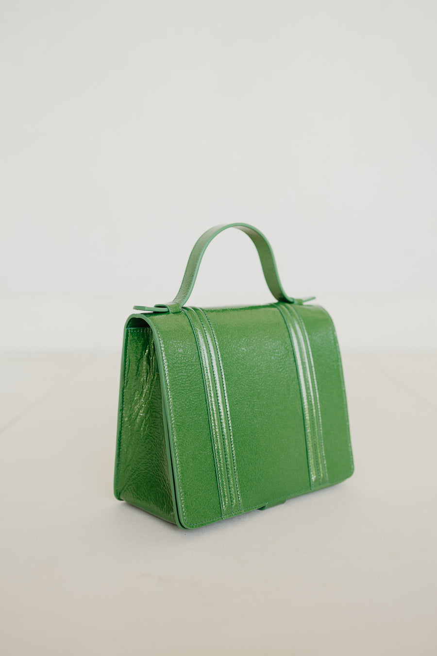 Mini Briefcase Doublé | Grass Stone