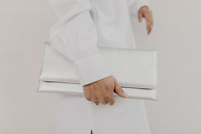 Bridal Collection | Folded Clutch Silver