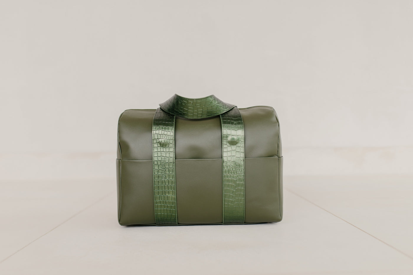 Bowling Bag XL | Green / Croco Metallic