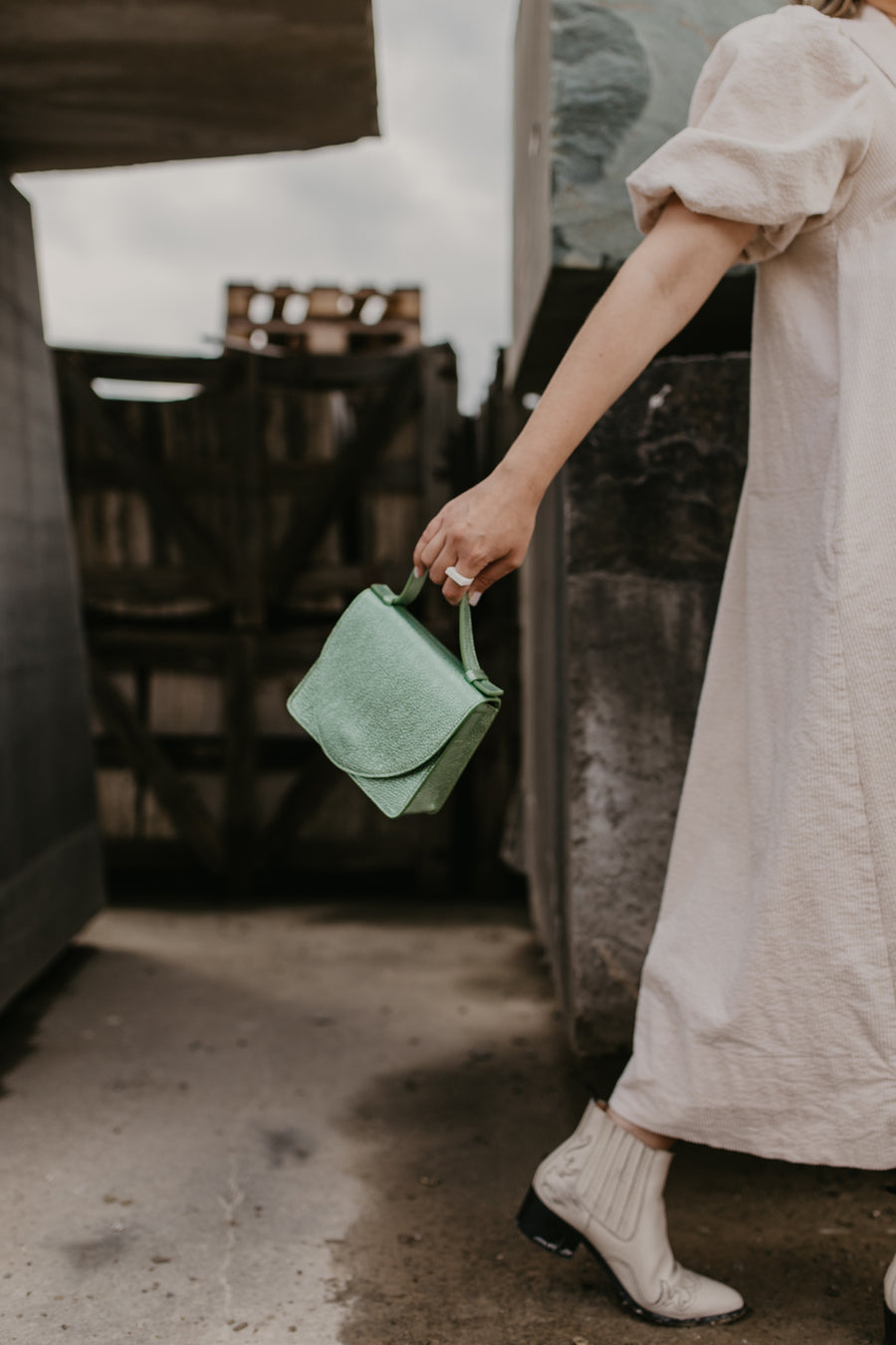 Collection Bridal | Micro Porte-documents Green Shimmer