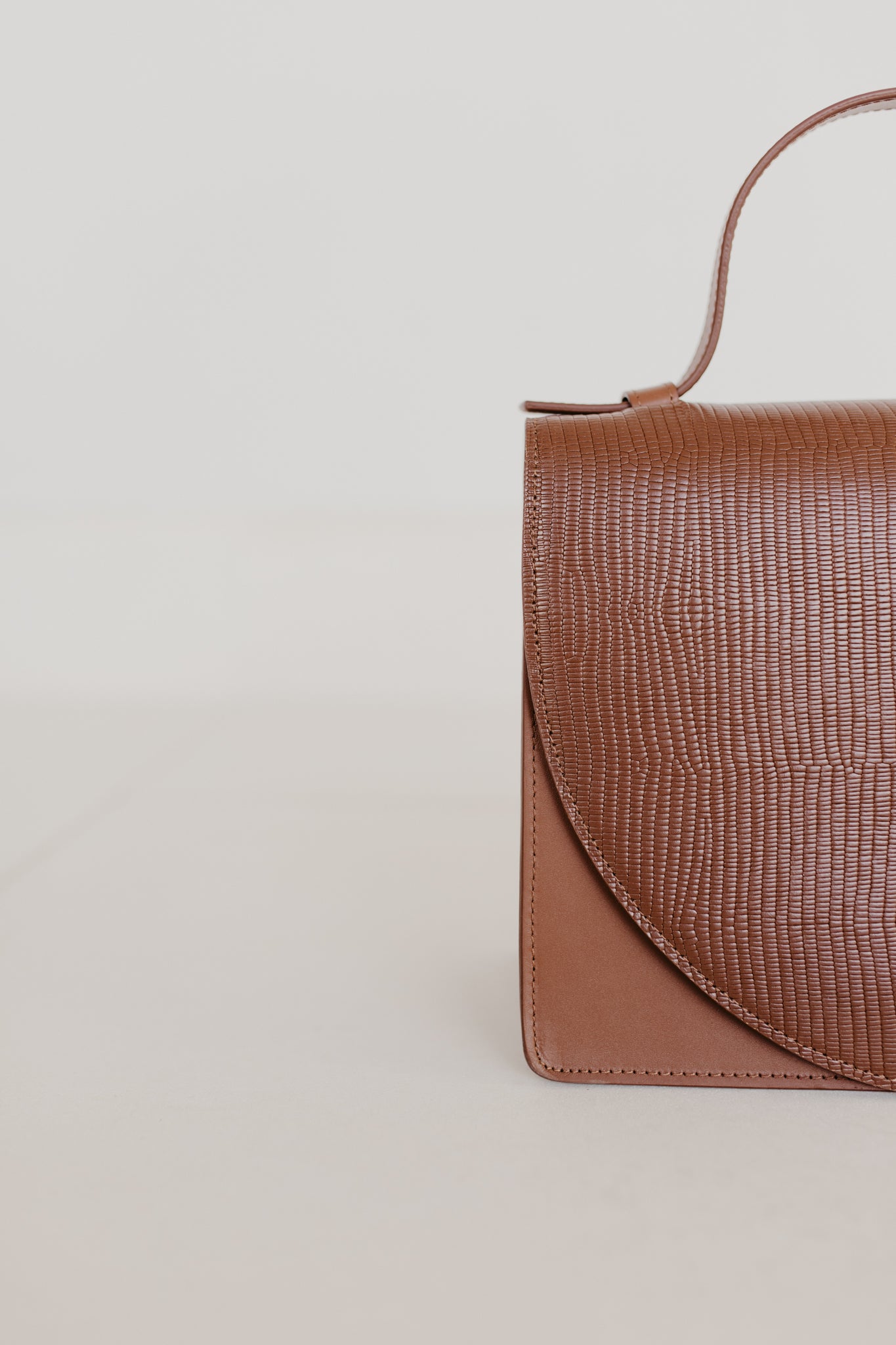 Mini porte-documents | Combi Cognac Snake