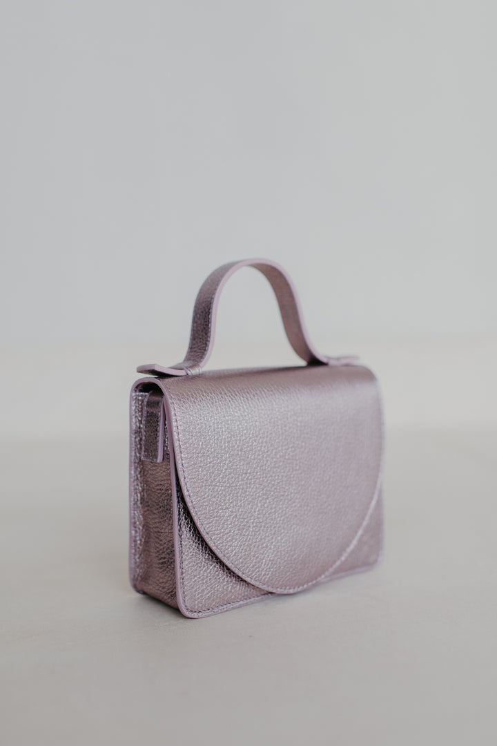 Micro Briefcase | Violet Shimmer