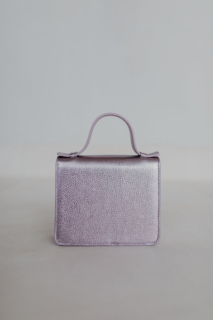 Micro Briefcase | Violet Shimmer