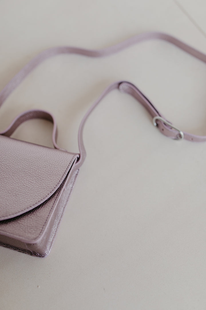 Micro Briefcase | Violet Shimmer