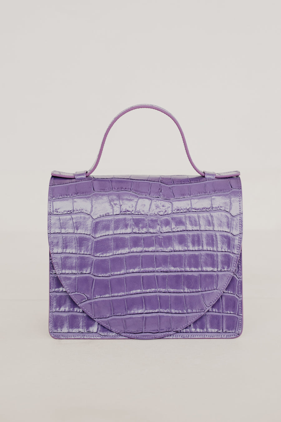 Mini porte-documents | Lavender Croco