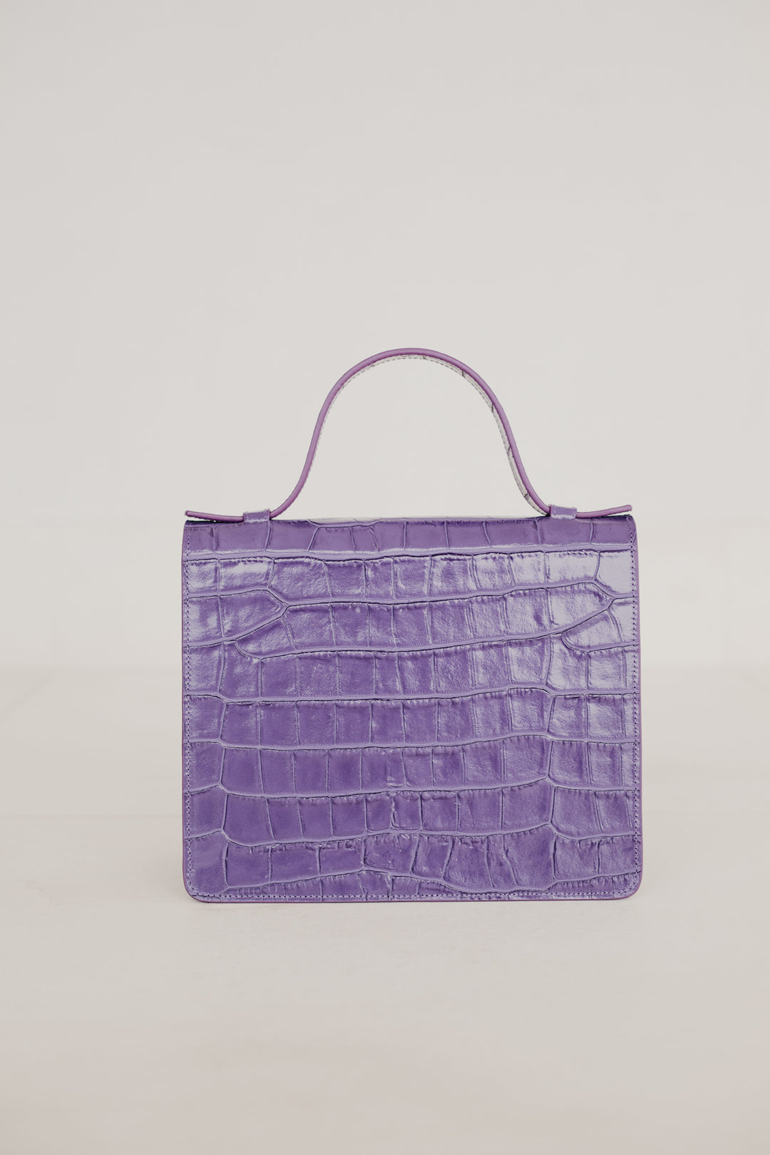 Mini porte-documents | Lavender Croco