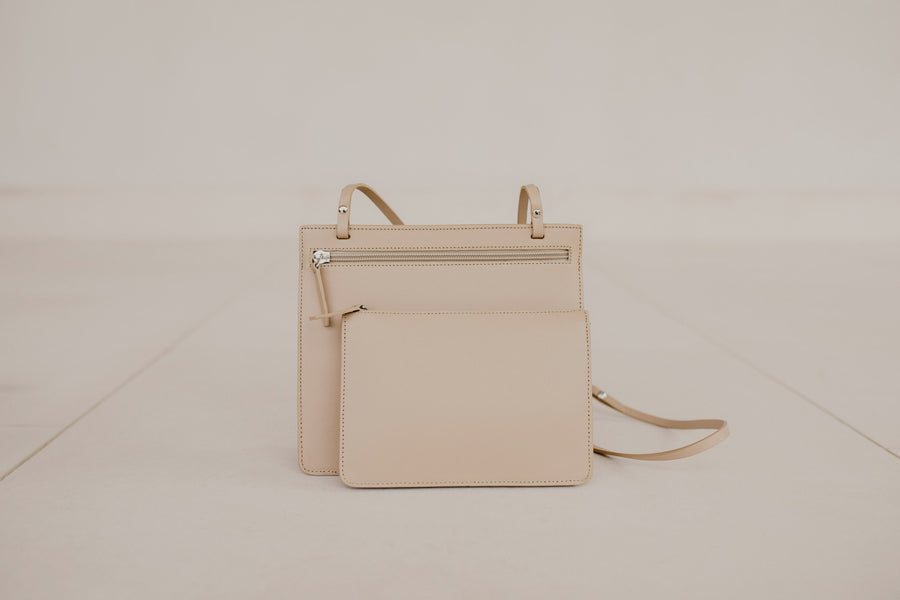 Pochette double | Beige