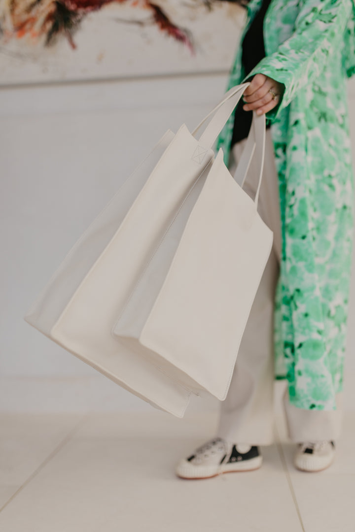 Double Shopper | Blanc