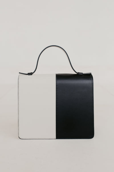 Mini Briefcase | Demi Black & White