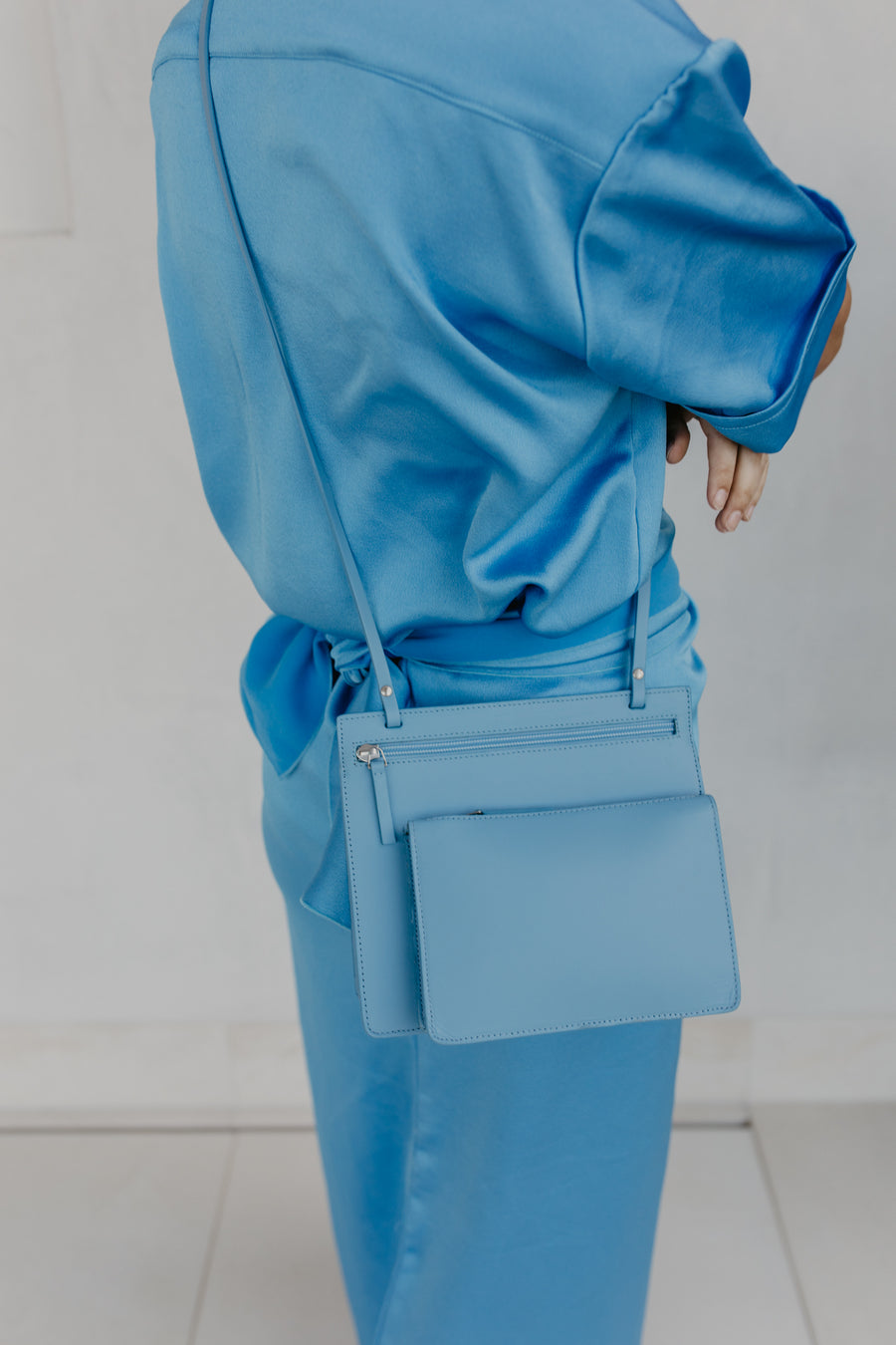 Pochette double | Bleu Ciel