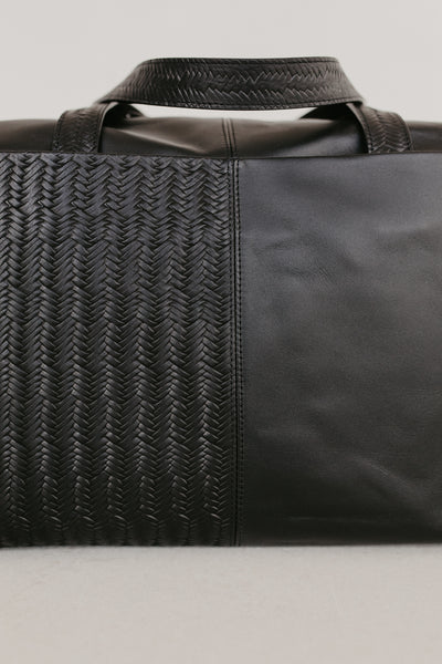 Weekender | Noir tissé