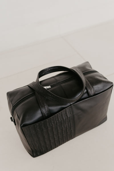 Weekender | Noir tissé