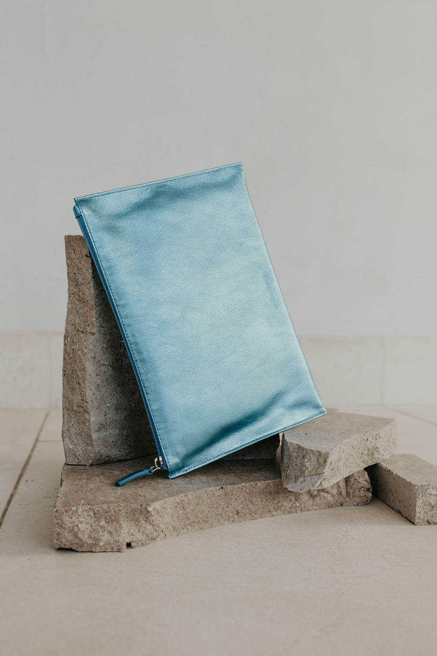 Bridal Collection | Zip Clutch Baby Blue Shimmer
