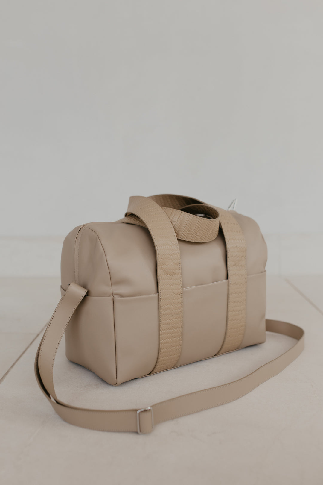 Sac de bowling XL | Beige / Tissé