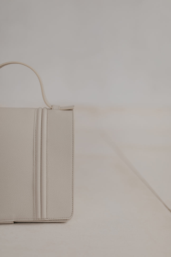 Mini Briefcase | Doublé White Structured