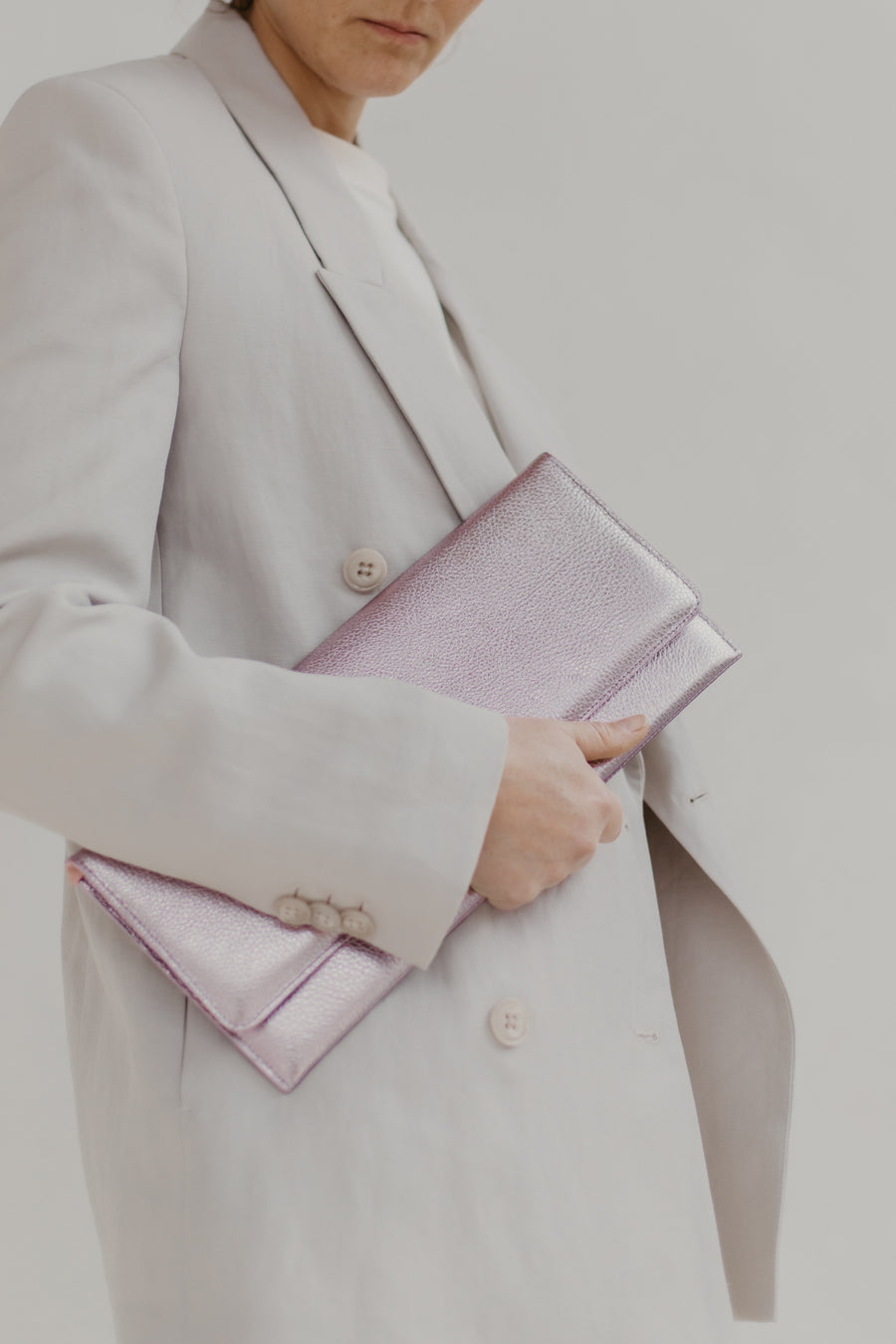 Bridal Collection | Folded Clutch Violet Shimmer